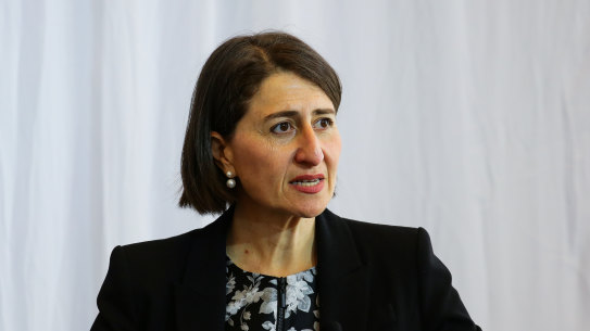 Premier Gladys Berejiklian said she looked forward to a less disruptive 2021.