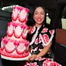 Katherine Sabbath boldly ferrying a triple-tiered cake in an Uber – let’s hope that icing set overnight!
