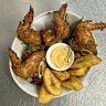 Cuban wings, plantain chips and voodoo mayo.
