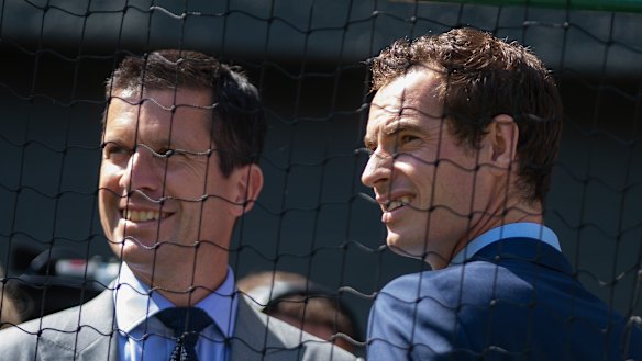 Tim Henman and Andy Murray.