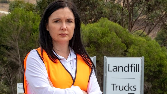 Hume mayor Carly Moore said her council had no choice but to dump recyclables in landfill.