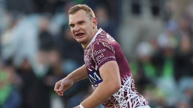 Tom Trbojevic was back to his best for Manly in the nation’s capital.