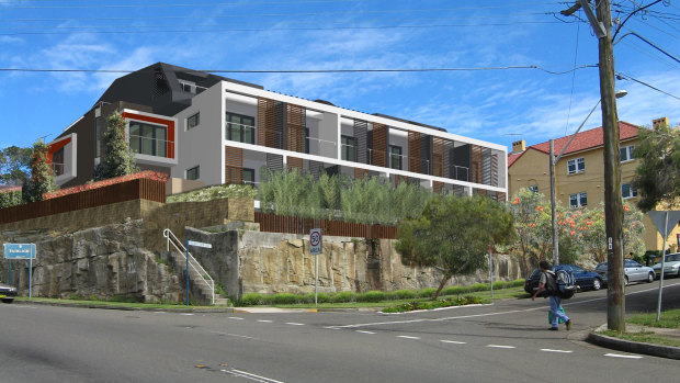 Renders of a DA-approved site at 112 Sydney Road, Fairlight, Sydney, which sold in two days.