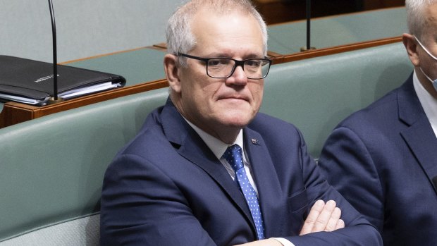 From primed-up minister for everything to backbencher: Scott Morrison.