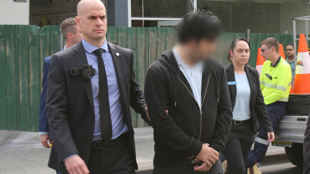 A 32-year-old man was arrested at a Hurstville shopping centre on Friday.