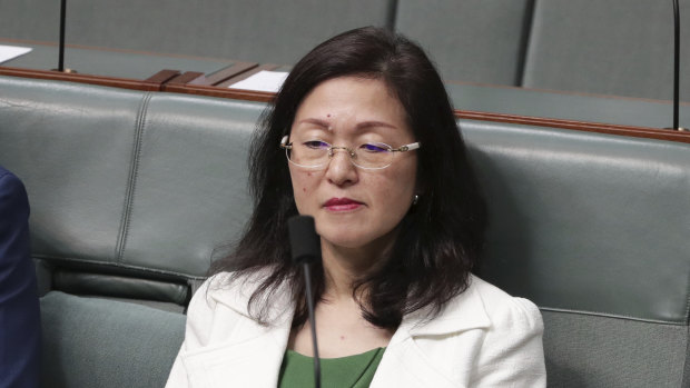 Liberal MP Gladys Liu in the House of Representatives on Wednesday.