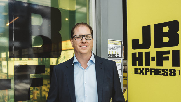 JB Hi-Fi chief executive Richard Murray expects retail sales to remain elevated for as long as Australians can’t travel.