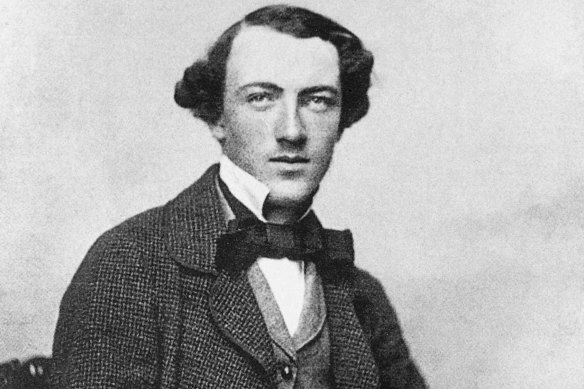 Tom Wills as a young man in 1857 or 1858. 