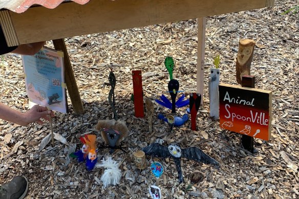 The animal-themed spoonville dedicated to the owls. 