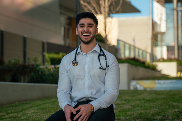 Western Sydney University medical school student Fahad Khan.