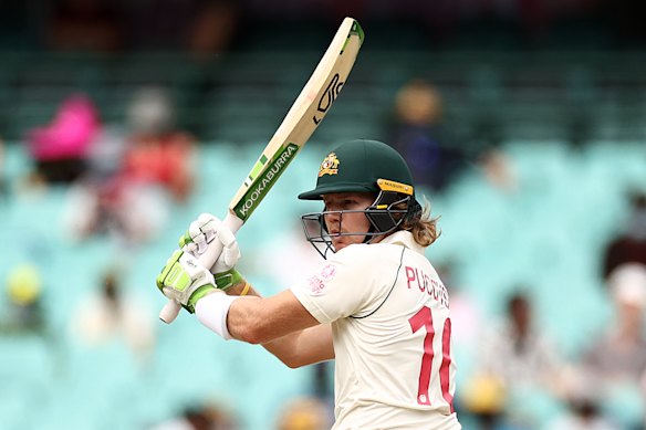Will Pucovski surged to 50 on debut.