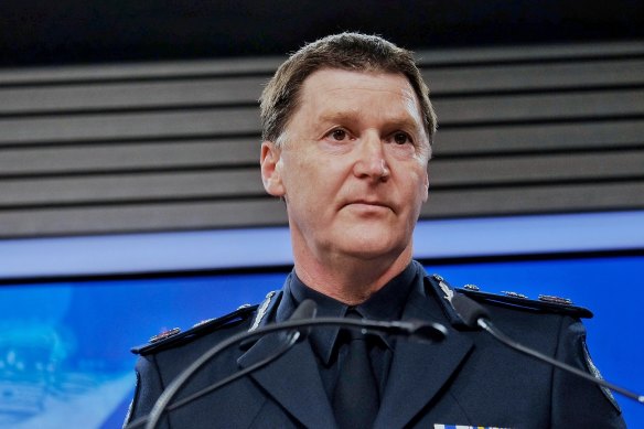 Victorian police boss Shane Patton.