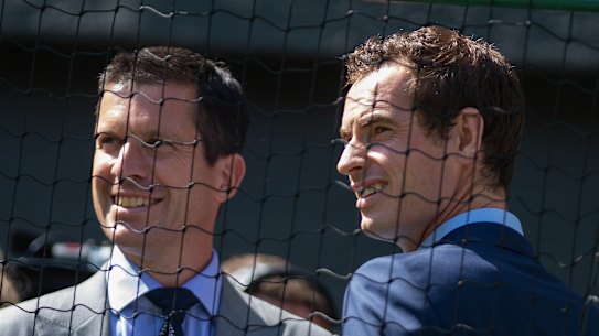 Tim Henman and Andy Murray.