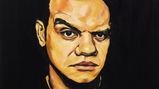 Meyne Wyatt has won the Archibald Packing Room Prize with his self-portrait. 