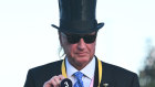 Rich Ricci, owner of Vauban is seen after the barrier draw of The Melbourne Cup during Derby Day at Flemington Racecourse on Saturday.