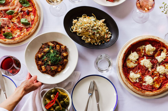 Pizza’s are a star on the menu at the renovated and revamped Gertrude Hotel.