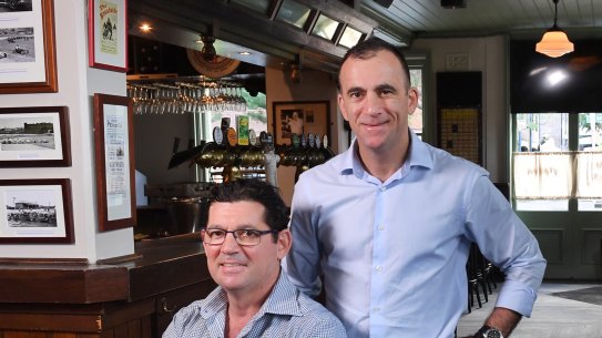 Daniel and Zelman Nissen, owners of the historic The Glebe Hotel (formerly Australian Youth Hotel).