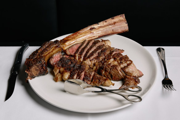 The wagyu tomahawk at Fatcow.