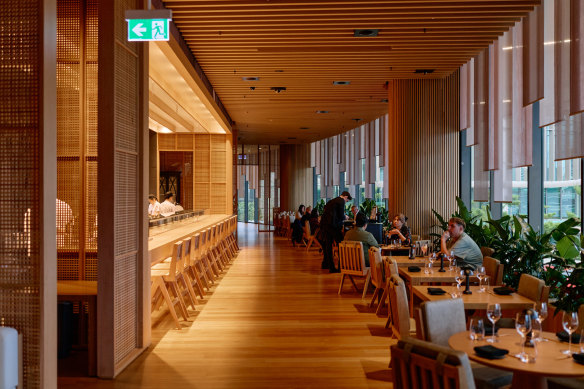 Sokyo Brisbane has a much lighter interior design treatment than its celebrated Sydney counterpart.