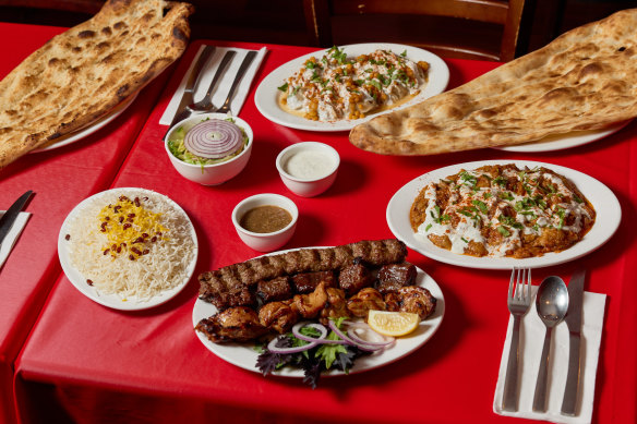 Bamiyan serves generously portioned plates of dumplings, fried eggplant and seekh kebabs, and enormous naan breads.
