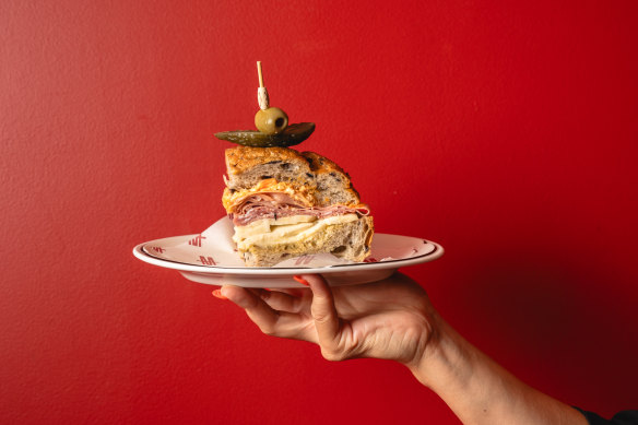 The muffuletta ($14) at Cafe Morris.