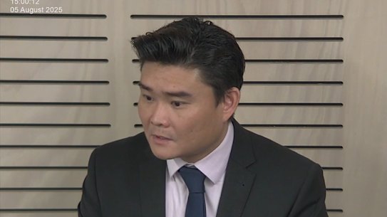 Former Transport for NSW senior project engineer David Liu appears before the ICAC inquiry.