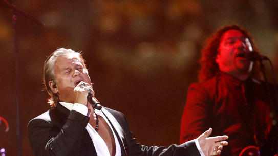 Jon Stevens performs.