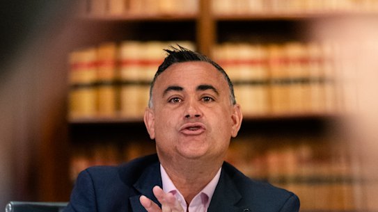 Deputy Premier John Barilaro said grants handed out by his government were simply “investment”.