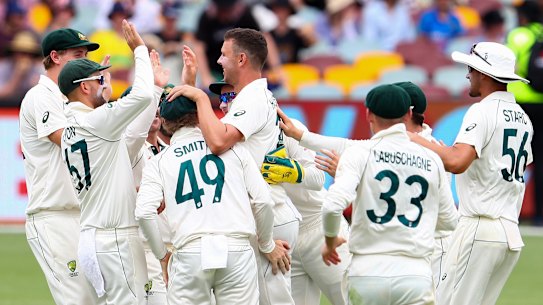 Josh Hazlewood was the star of the show on day three.