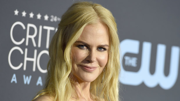 Nicole Kidman arrives at the  Critics' Choice Awards on Sunday.