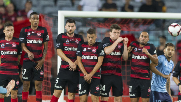 Rising to the occasion: a loss to Melbourne City would be the first time the Wanderers have lost three straight at ANZ Stadium.