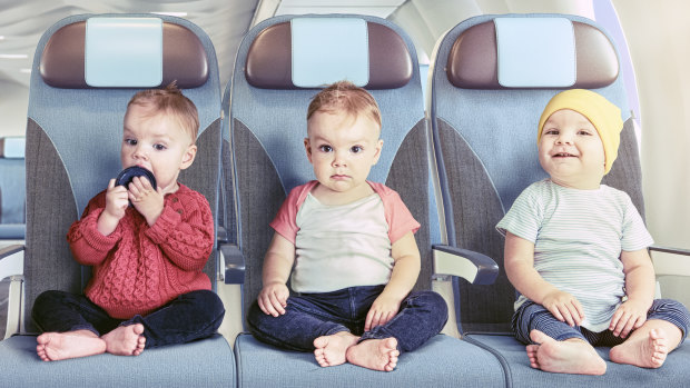 Babies on a plane.