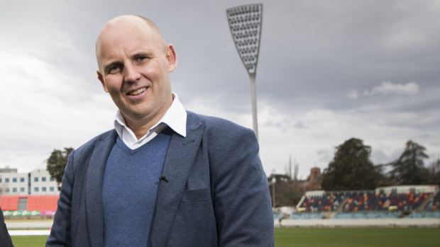 Outgoing Cricket ACT boss Cameron French at Manuka Oval.
