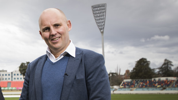 Cricket ACT boss Cameron French at Manuka Oval.