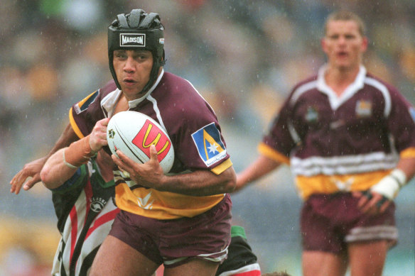 Steve Renouf is regarded as the Broncos’ greatest-ever centre, from where he scored most of his club-record 142 tries.