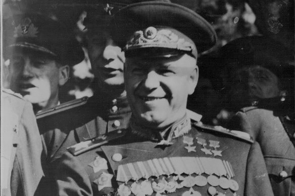 Marshal Georgy Zhukov, who led the Red Army into Berlin in 1945.