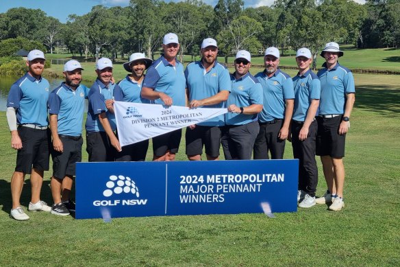 The victorious Massey Park team.