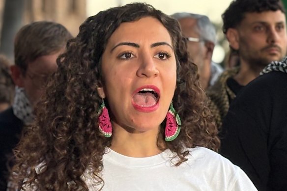 Justice for Palestine Magan-djin organiser Remah Naji.