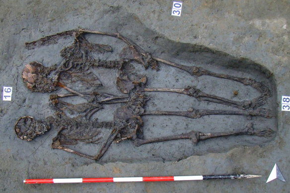 Two skeletons, known as the "Lovers of Modena" were buried holding hands in the same tomb. 