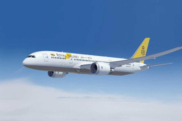 Royal Brunei Airlines flies Boeing 787 Dreamliners on its Melbourne to London route. 