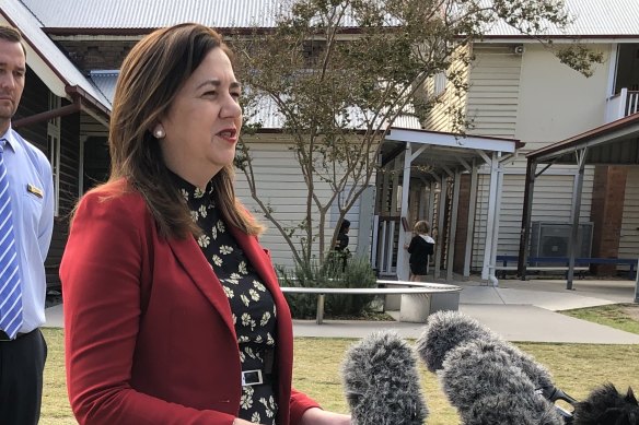 Queensland Premier Annastacia Palaszczuk hit out at claims her government had not provided enough detail about a proposed quarantine facility at Wellcamp Airport near Toowoomba.