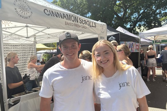 Hamish Pearce and Rebecca Ferguson have continued to work full-time while building their business – named after Pearce’s late mother.