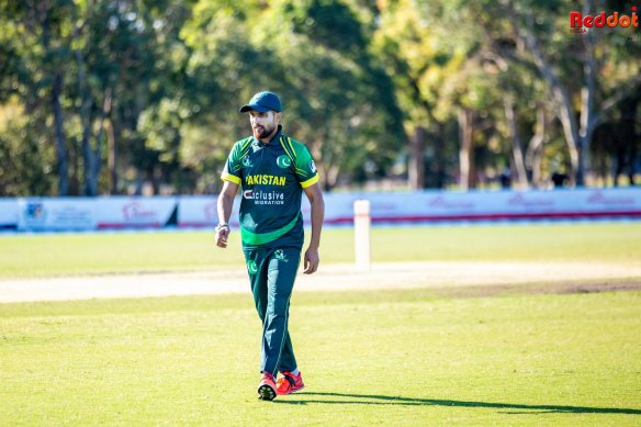 Mohammad Amir, pictured playing in the Aussie Cricket League, is also taking legal action against a cricket bat company.