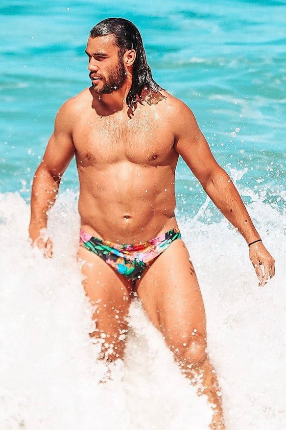 ‘I’m pretty confident in my skin’: Sharks prop Toby Rudolf.