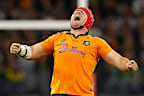 Wallabies captain Harry Wilson celebrates after taking down the Springboks.