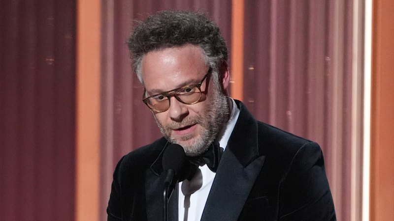 ‘You can be a genius and be kind’: Seth Rogen accepts posthumous award for Catherine O’Hara