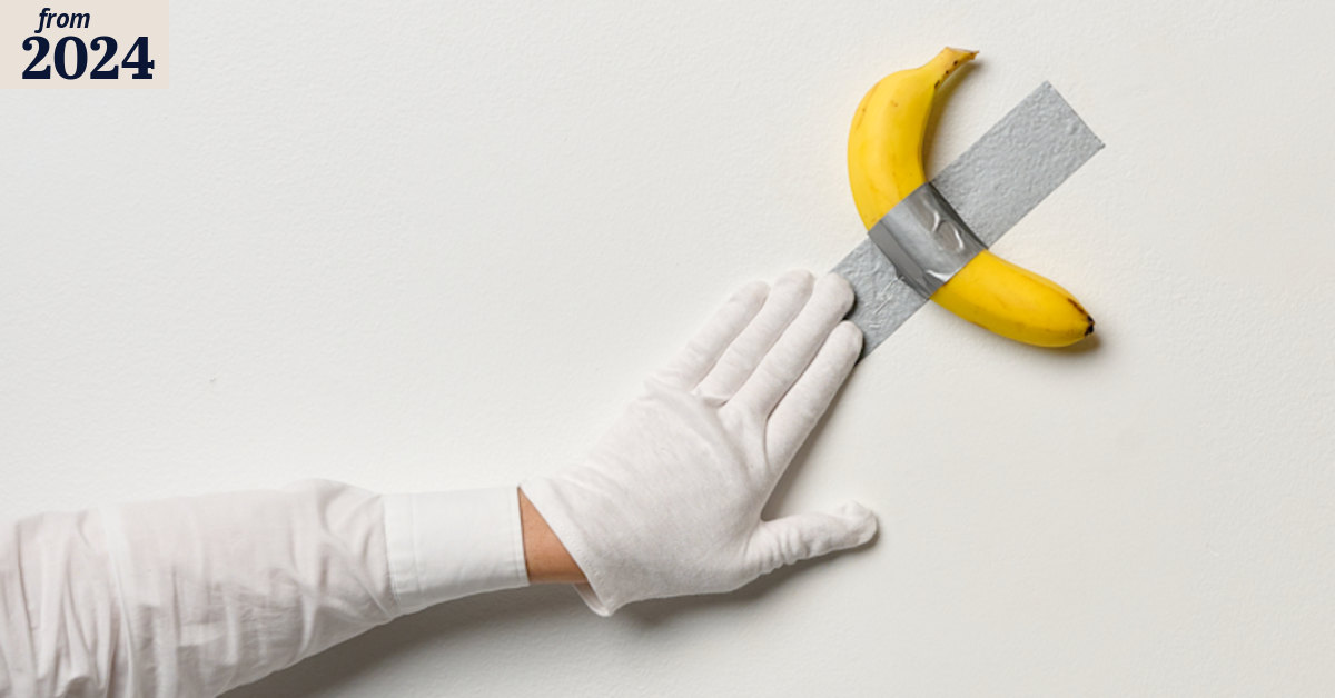 Banana duct-taped to a wall: Maurizio Cattelan’s Comedian sells at ...