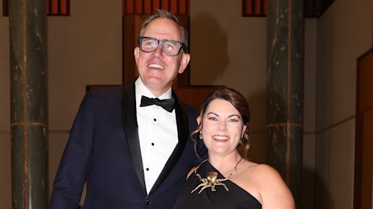 Ben Oquist and Senator Sarah Hanson-Young at last year’s Midwinter Ball 