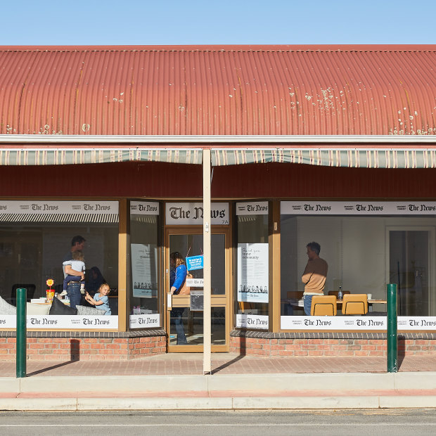 The News office in Naracoorte is  a small and plain but functional space.