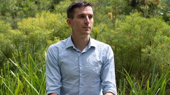 Clinical nurse consultant Timmy Lockwood, a team leader at NSW Health’s centralised contact tracing response.  